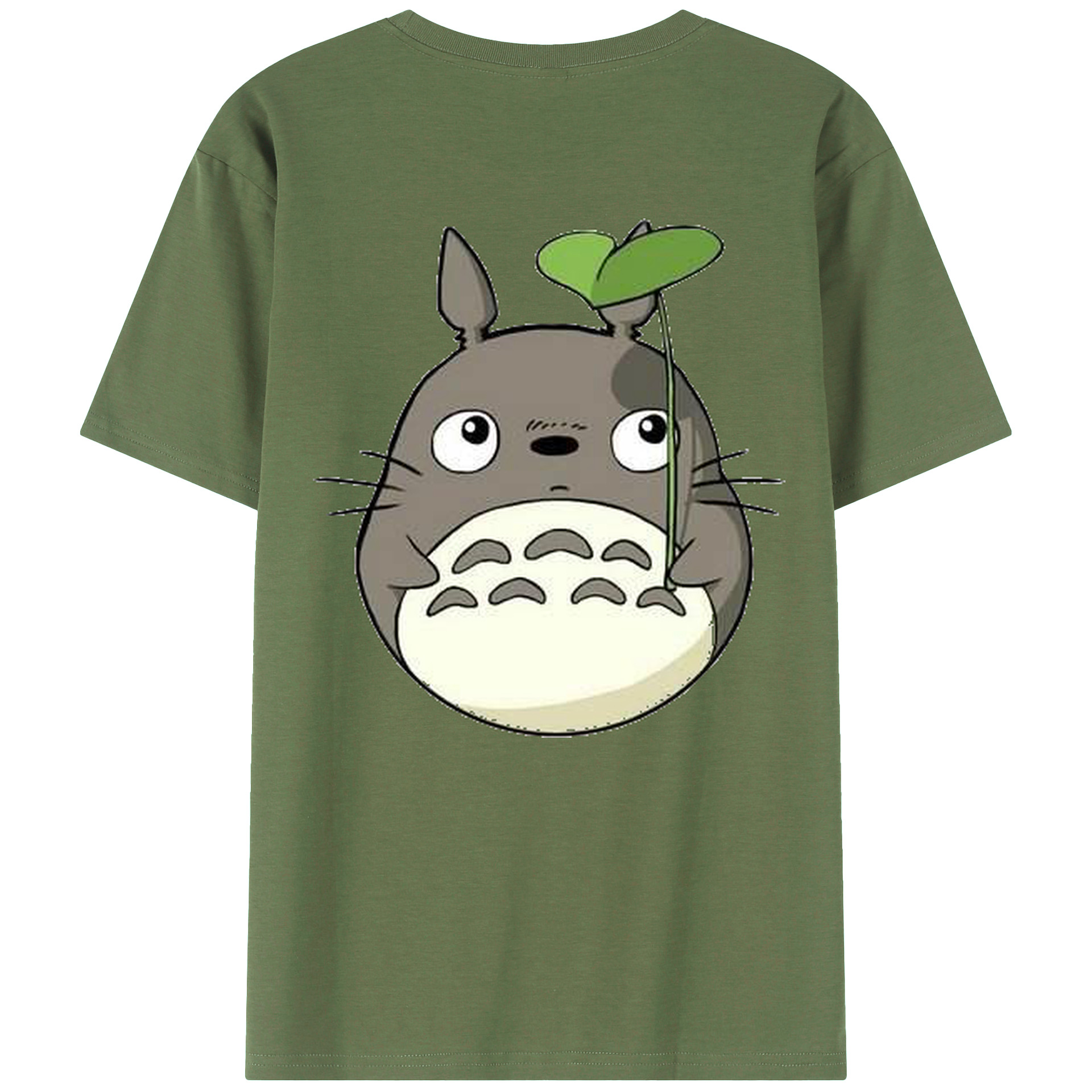 （画像用） となりのトトロ 草壁メイ 草壁サツキ My Neighbor Totoro Satsuki Kusakabe Mei Kusakabe 綿100％ メンズ半袖Tシャツ（バックプリント） 通気性